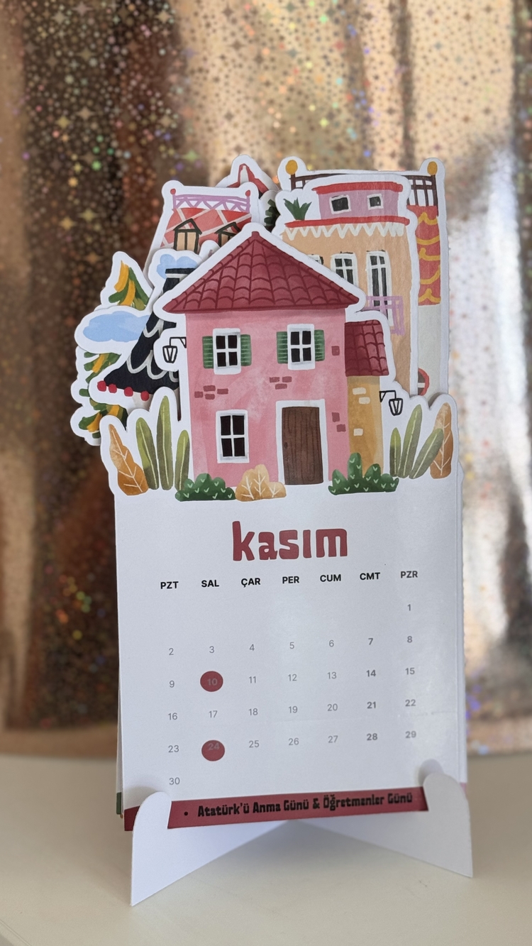 2026 Renkli Evler Takvimi