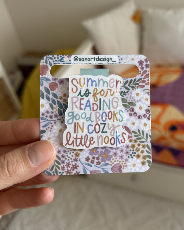 SUMMER TEMALI Manyetik Kitap Ayracı