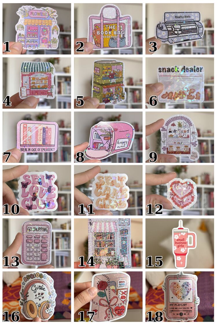 Holografik Stickerlar 3 adet