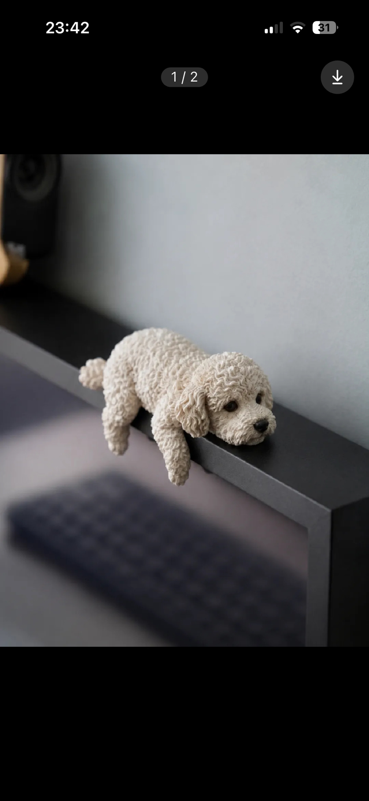 Poodle monitör charm 