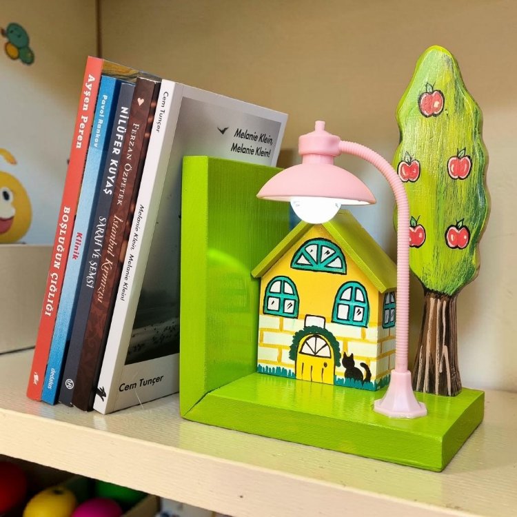 tekli,ışıklı kitap tutucu.