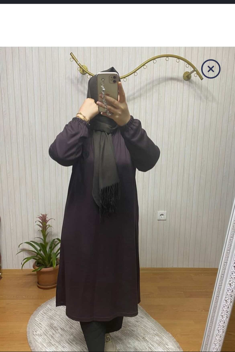 ARMALI DÜZ RENK BATTAL TUNİK