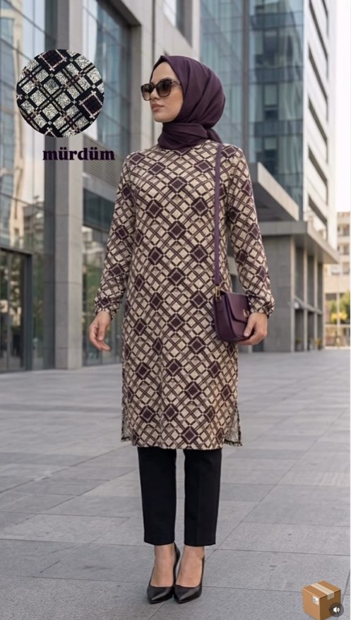 Menekşe Battal Battal Tunik