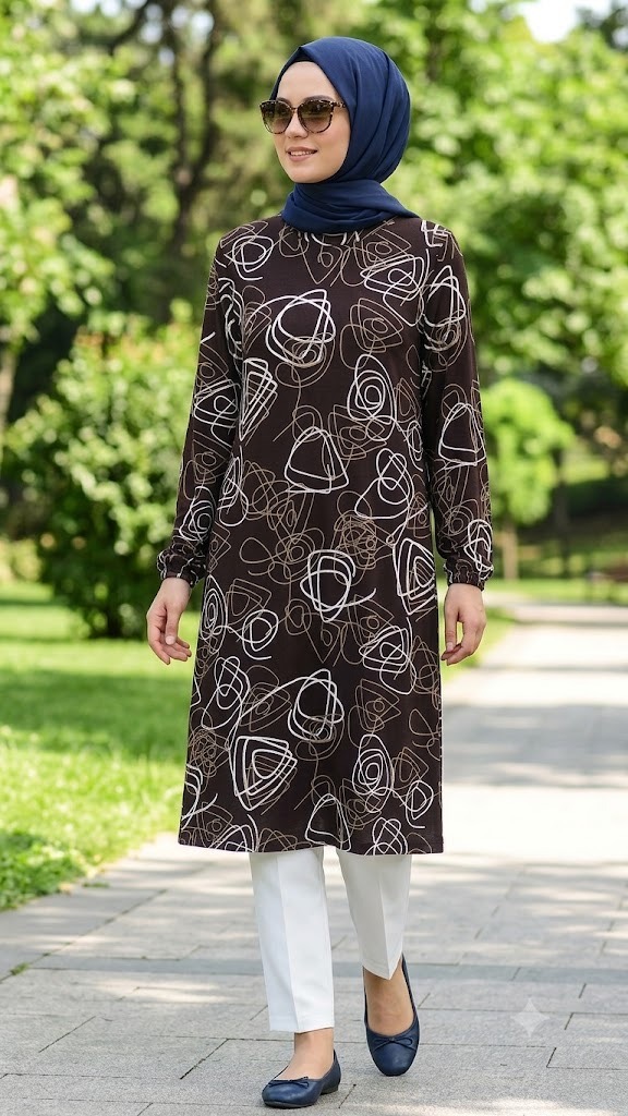 Halka Desen Battal Tunik