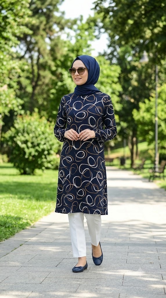 Halka Desen Battal Tunik