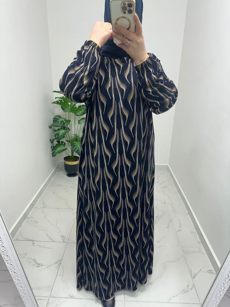 Sümbül Desen Elbise