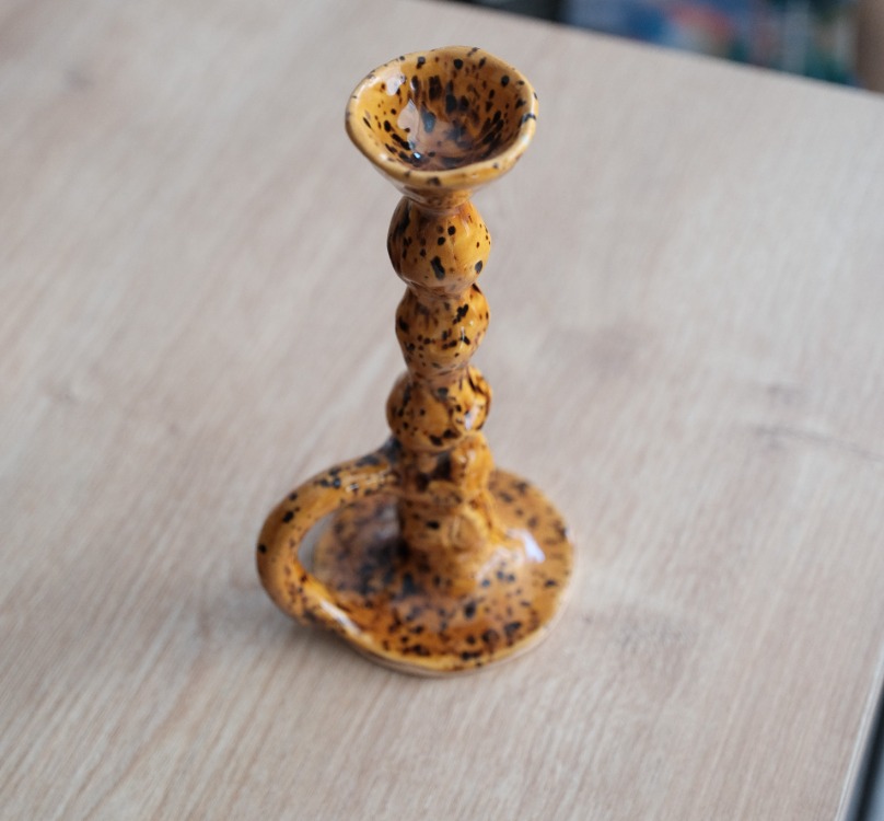 Amber Candle Holder