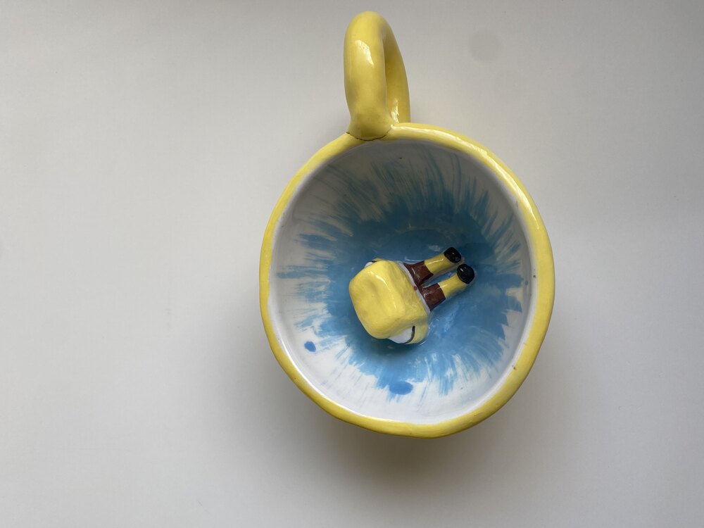 Sünger Bob Kare Pantolon Detaylı Mug 