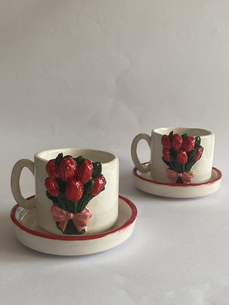 “Lale Demeti” İkili Fincan Set 