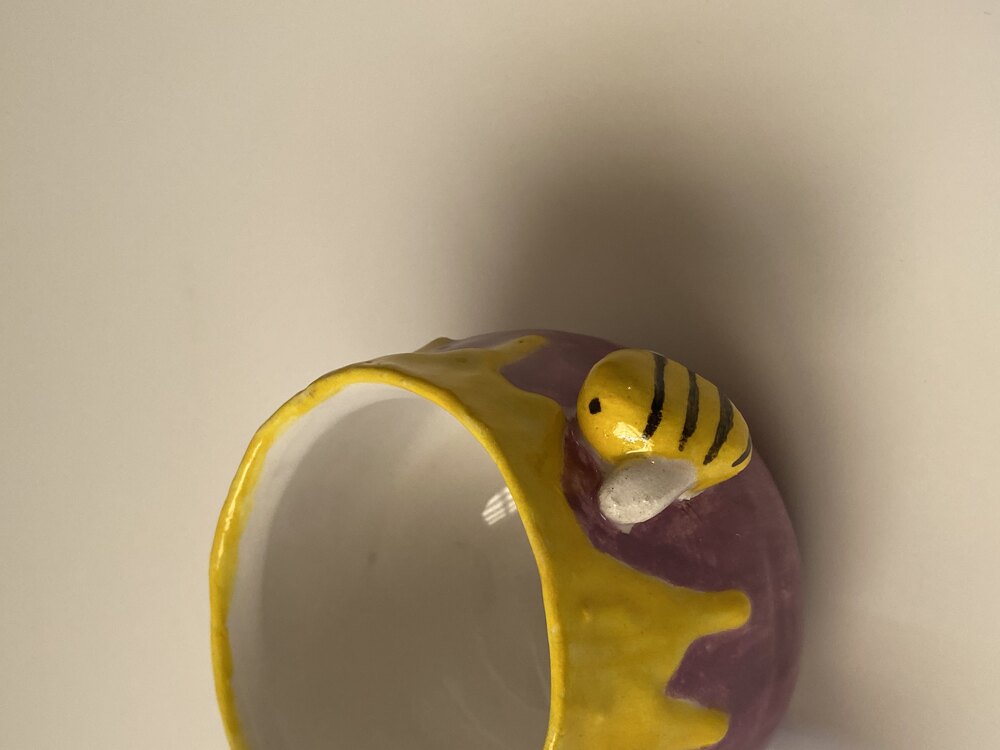 Bal Kovanı Kabartmalı Arı Detaylı Mug