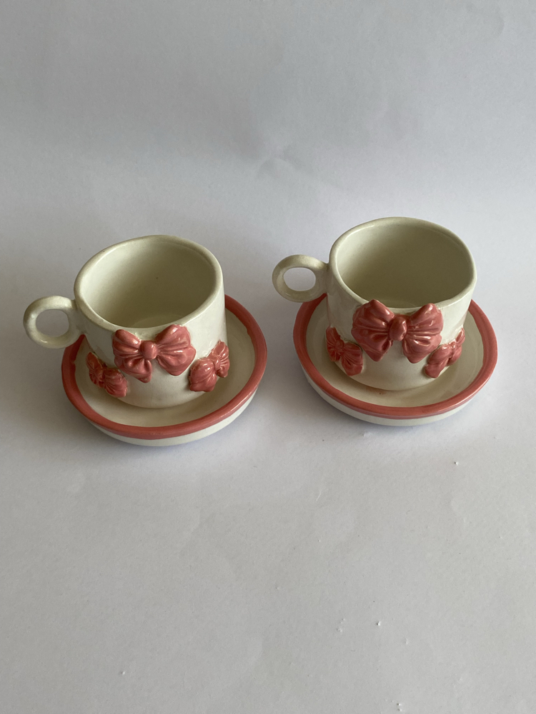 Kurdele Fincan İkili Set