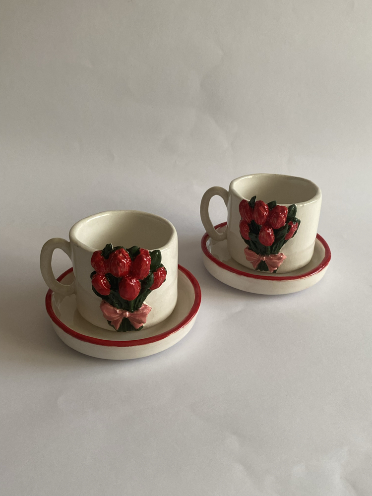 “Lale Demeti” İkili Fincan Set 