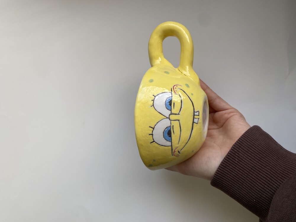 Sünger Bob Kare Pantolon Detaylı Mug 
