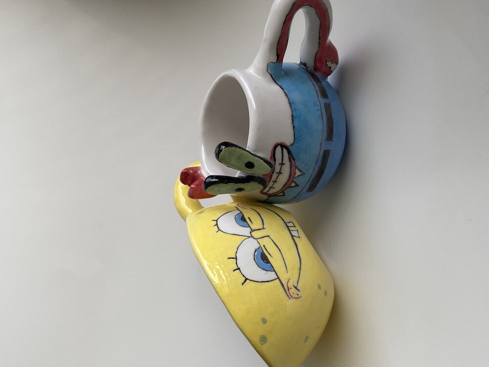 Sünger Bob ve Bay Yengeç Mug Seti