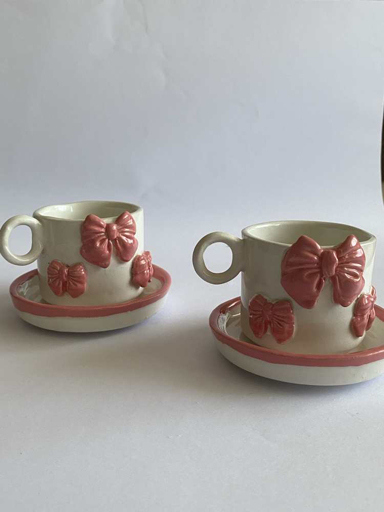 Kurdele Fincan İkili Set