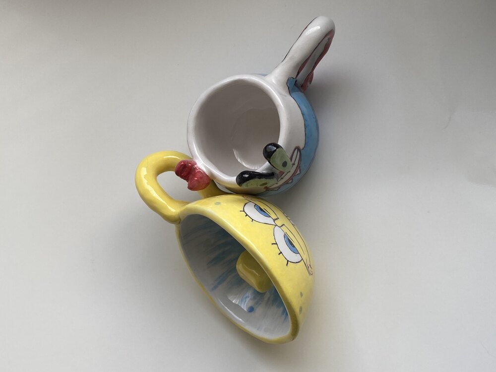 Sünger Bob ve Bay Yengeç Mug Seti