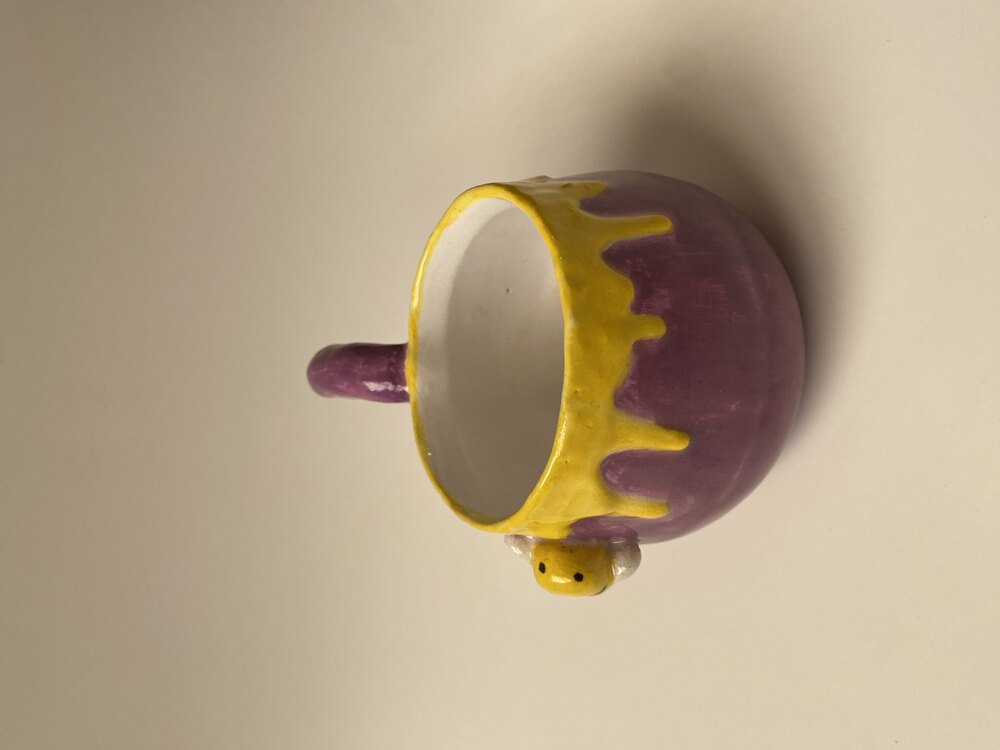 Bal Kovanı Kabartmalı Arı Detaylı Mug