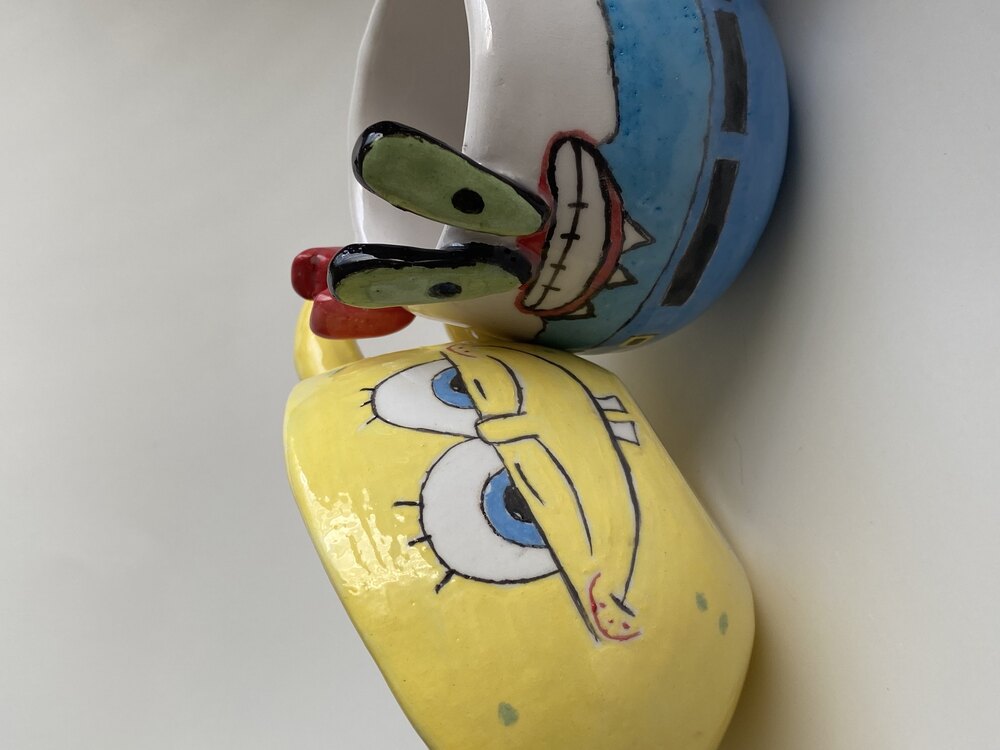 Sünger Bob ve Bay Yengeç Mug Seti