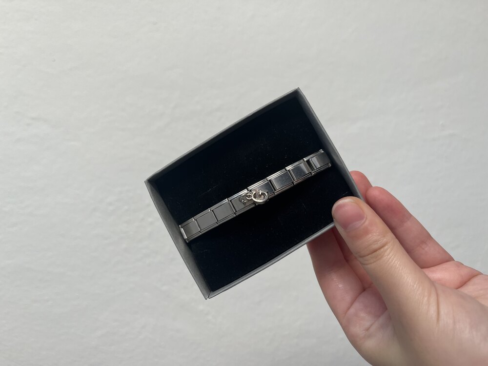 Silver G Harfli İtalyan Charm Bileklik