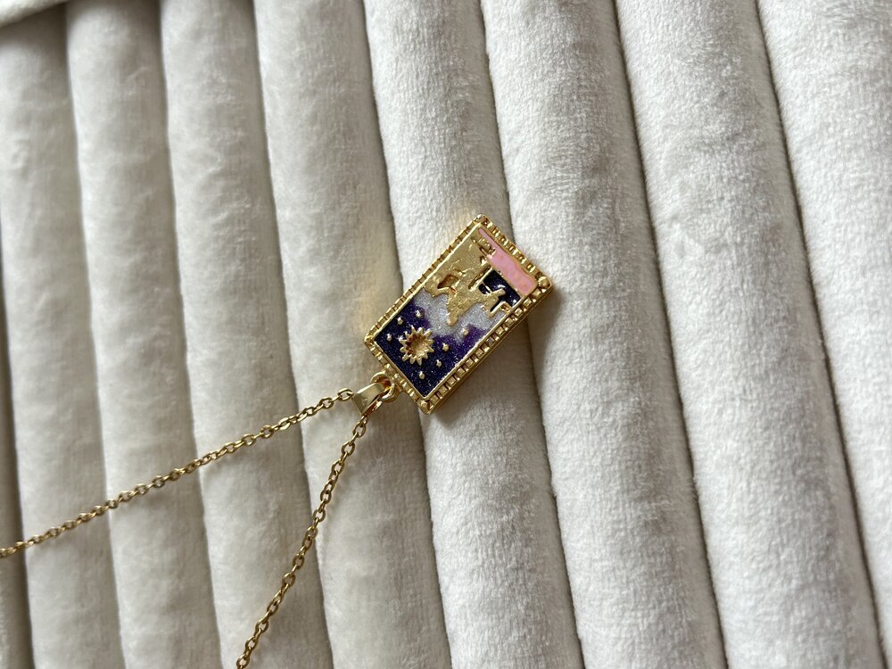 Gold Küçük Prens Tarot Kolye