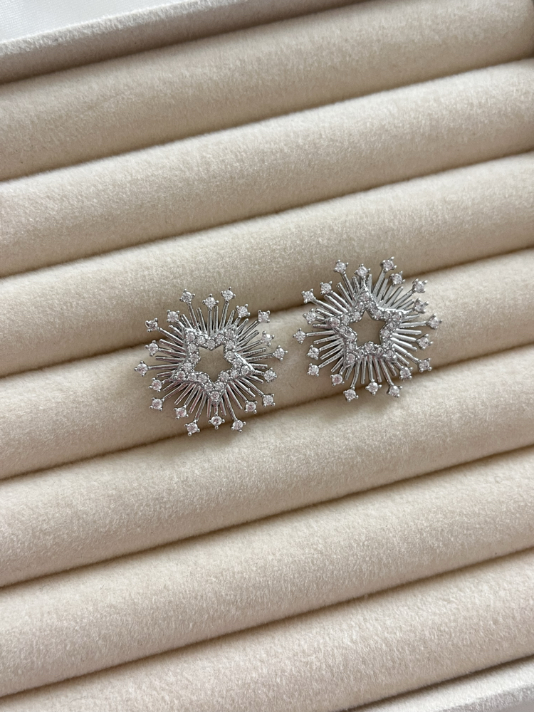 Silver Yıldız Küpe 