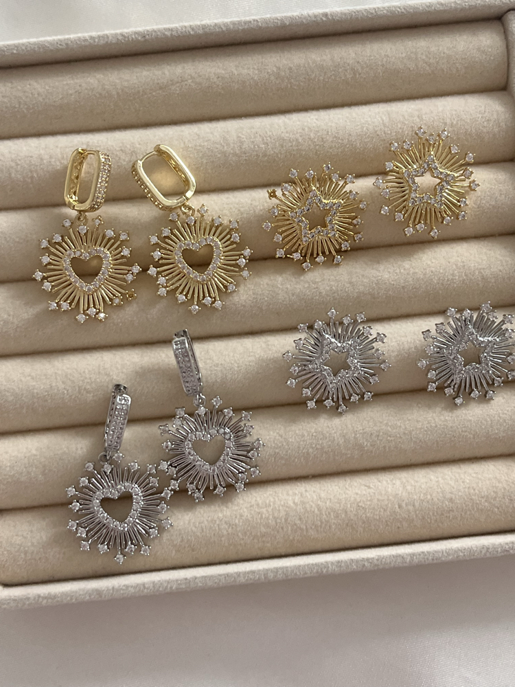Silver Yıldız Küpe 