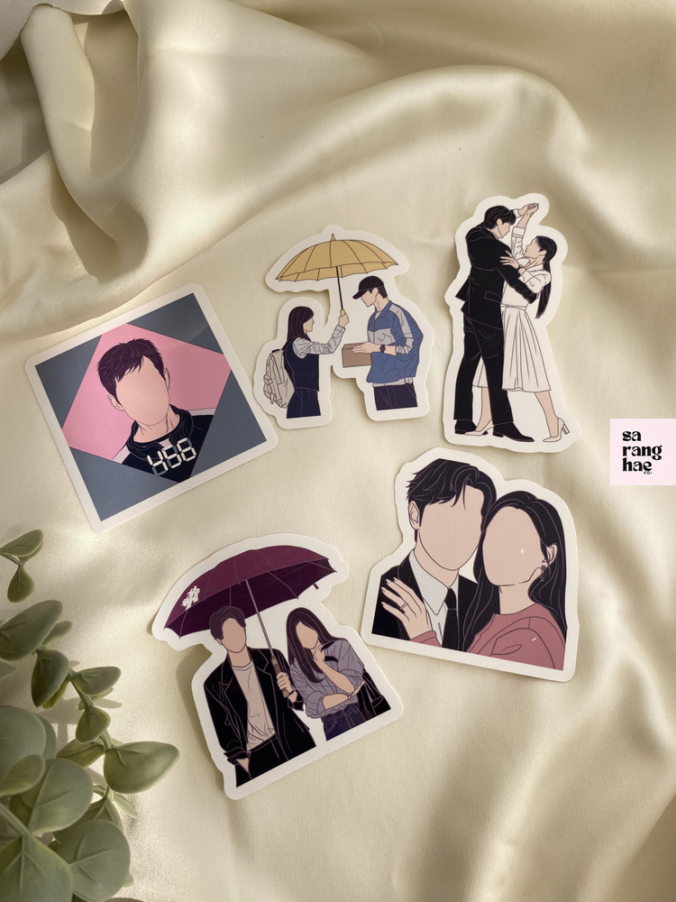 5'li K-Drama Sticker Seti