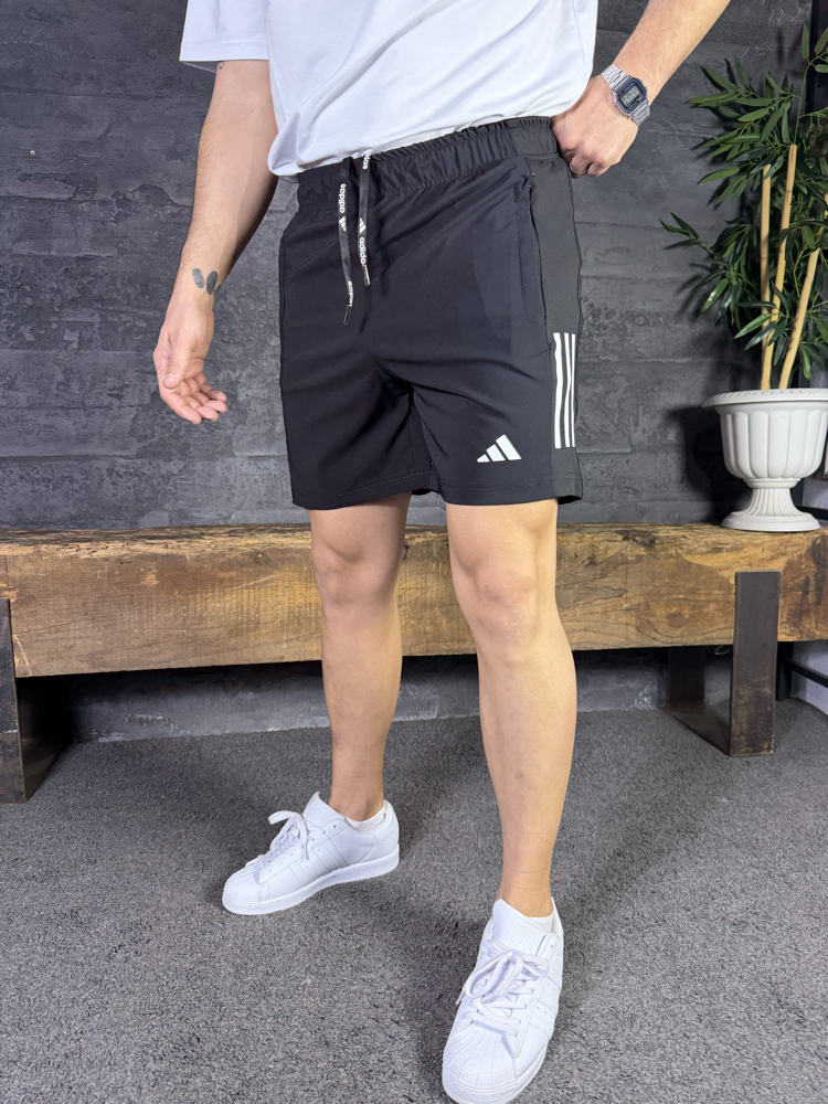 Adidas 3 stripes new print parçalı şort 3 renk