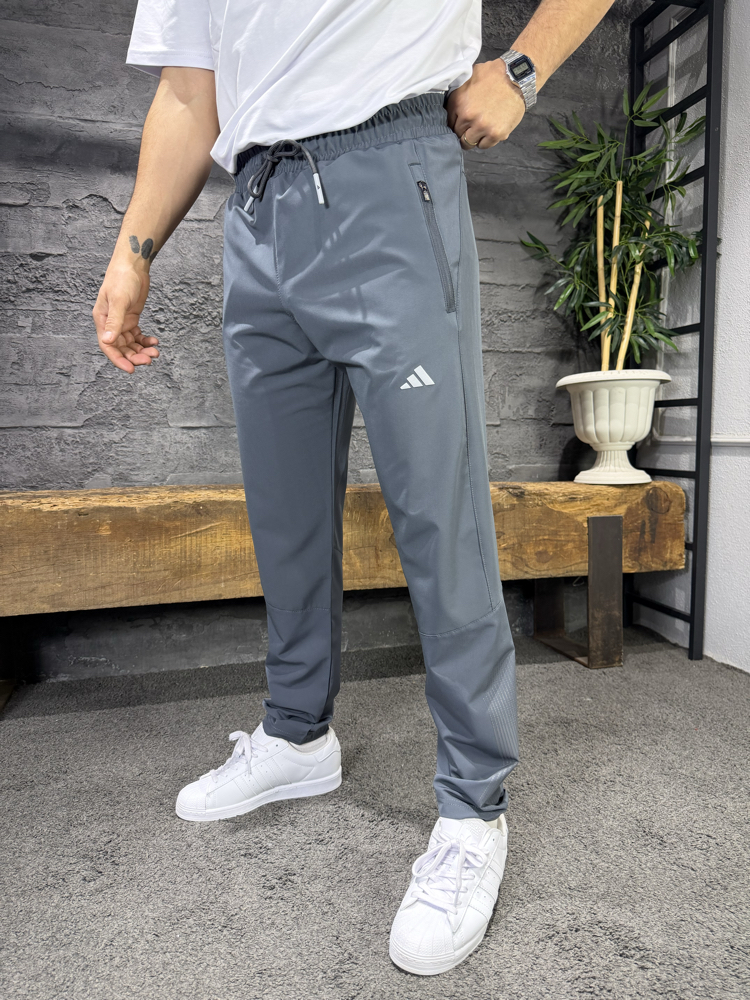 Adidas logo print Eşofman Altı Füme
