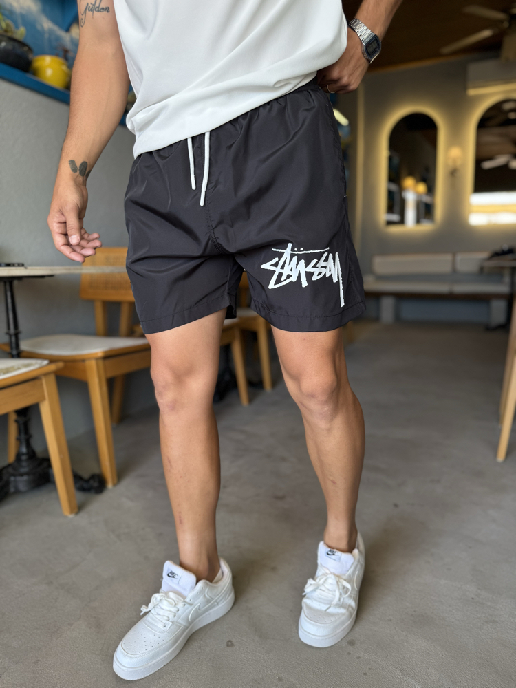 Nike x Stussy Erkek Deniz Şortu Siyah 