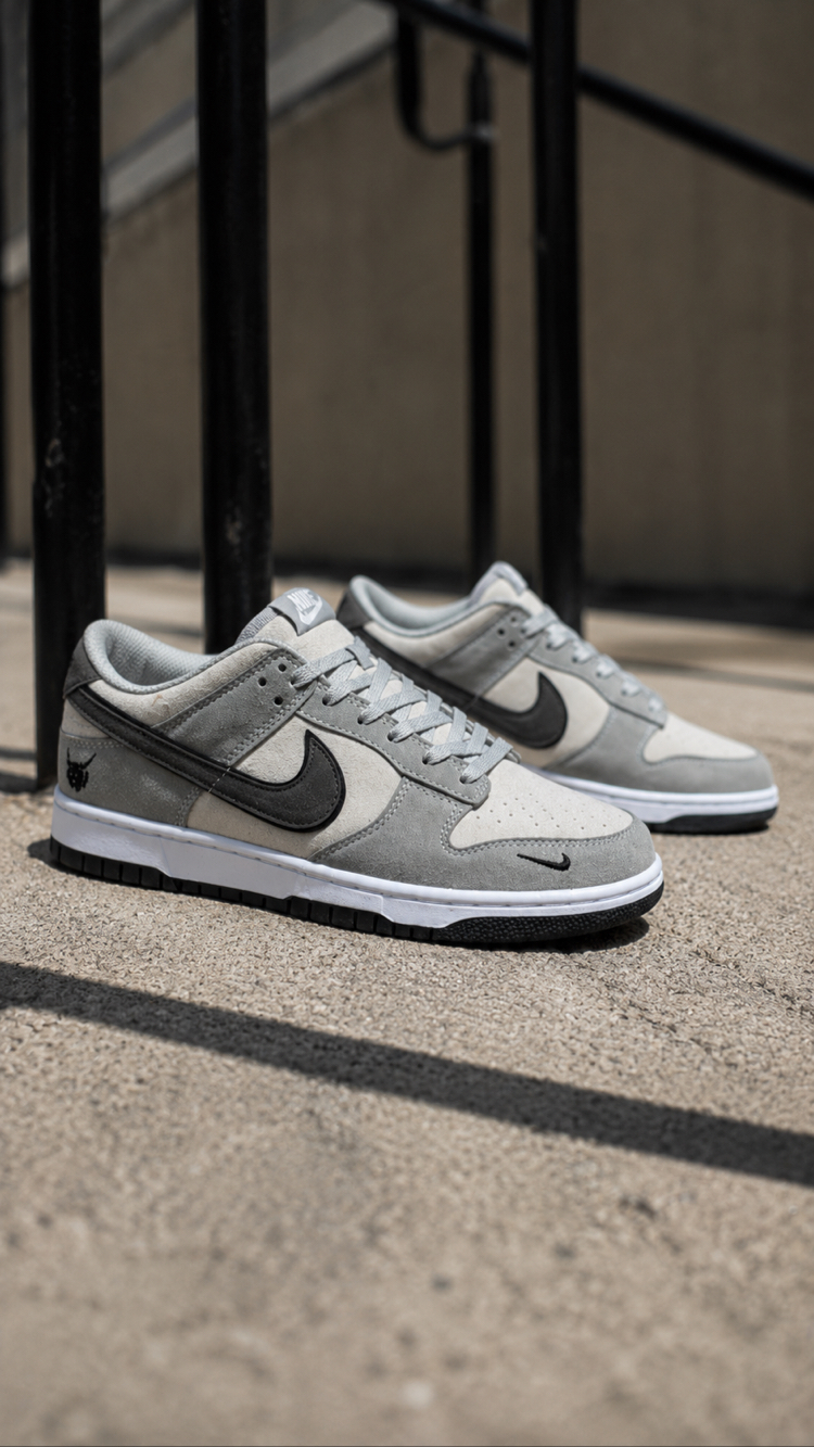 Nike SB Dunk Low Setsubun Gri Sneakers 