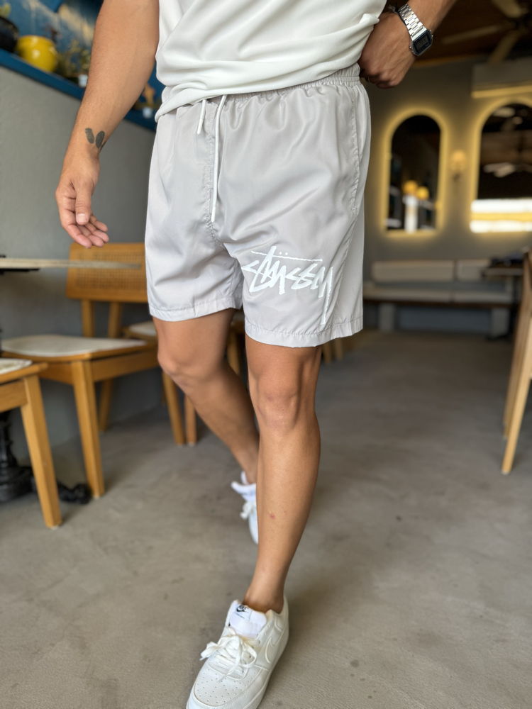 Nike x Stussy Erkek Deniz Şortu Gri 