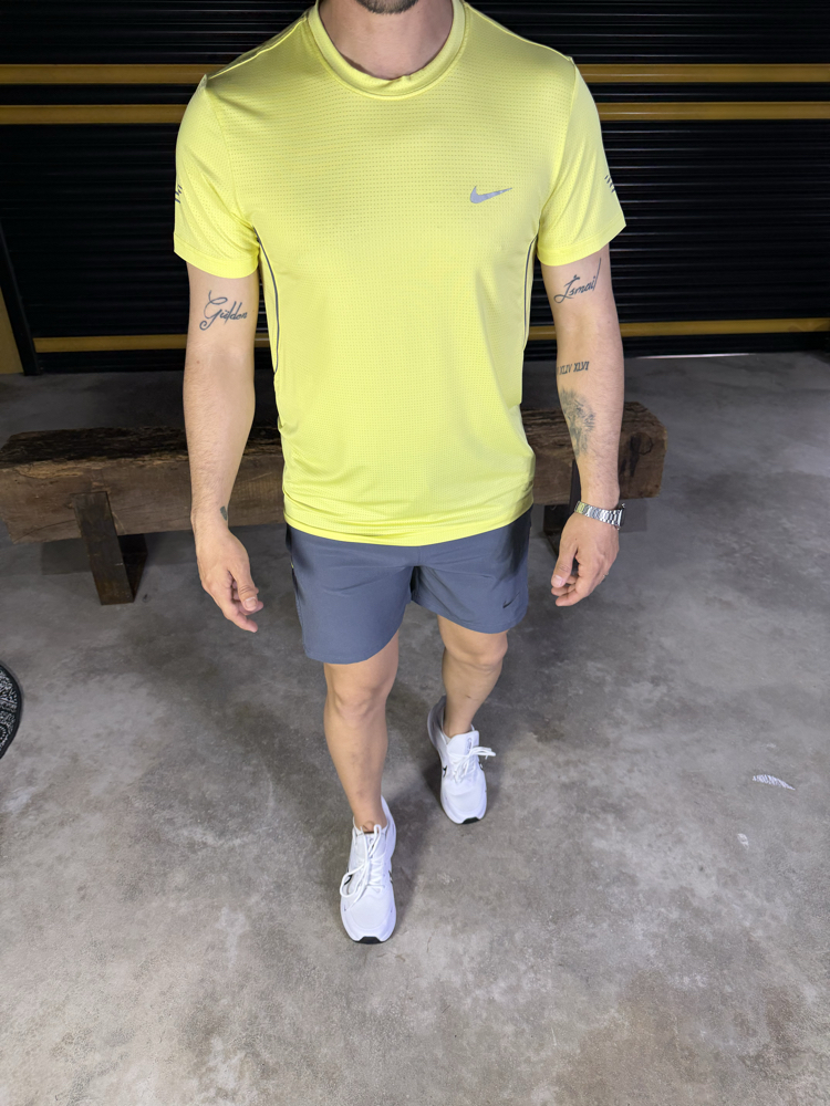 7 Renk NIKE DRI FIT Spor Lycra T-Shirts 