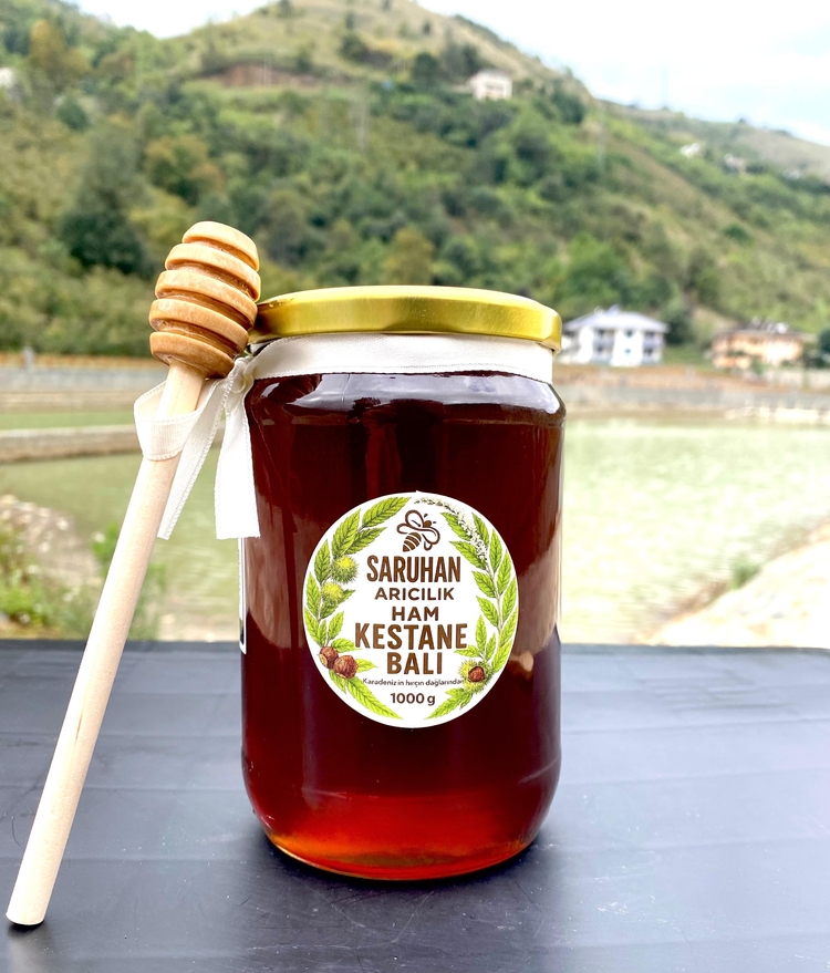 2 Adet Ham Kestane Balı 1000g+1000g
