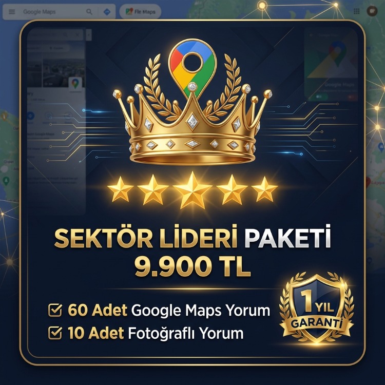 ⭐ Google Haritalar - Sektör Lideri Prestij Paketi (En Popüler Seçim)