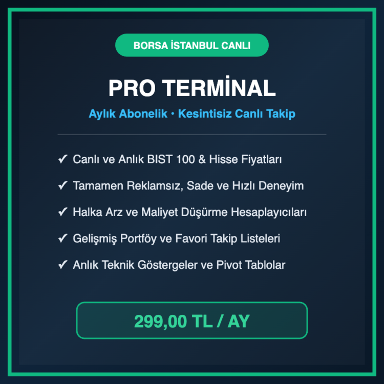 BorsaCanlı Pro Terminal (Aylık)