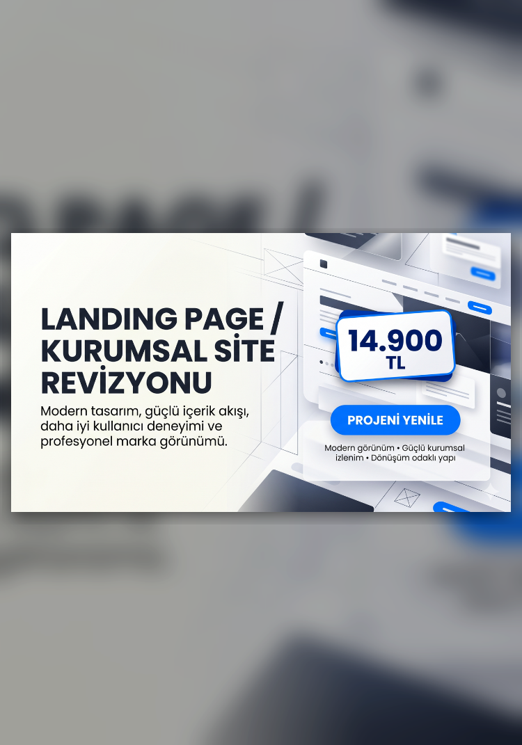 Landing Page / Kurumsal Site Revizyonu