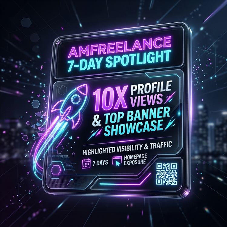 AMFreelance 7-Day Homepage Spotlight Showcase