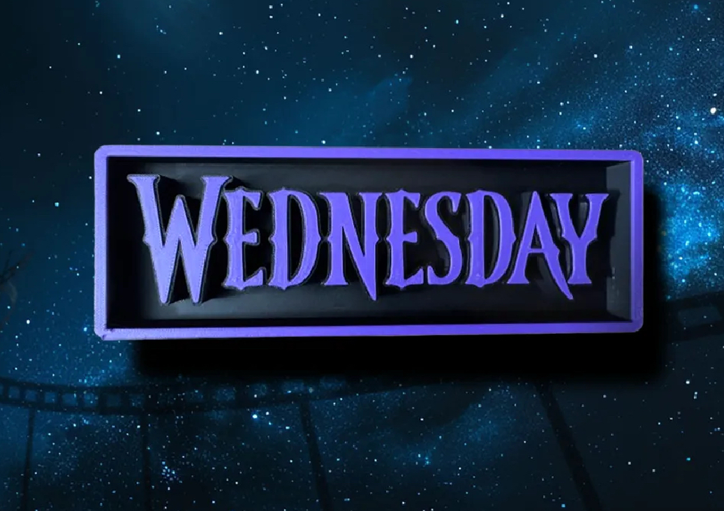 Wednesday Dizisi Dekoratif Stand
