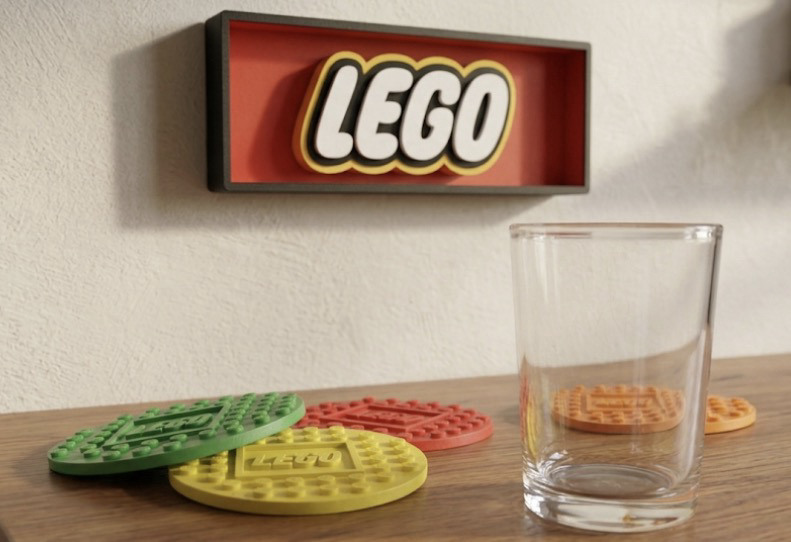 Lego Renkli Bardak Altlığı Seti