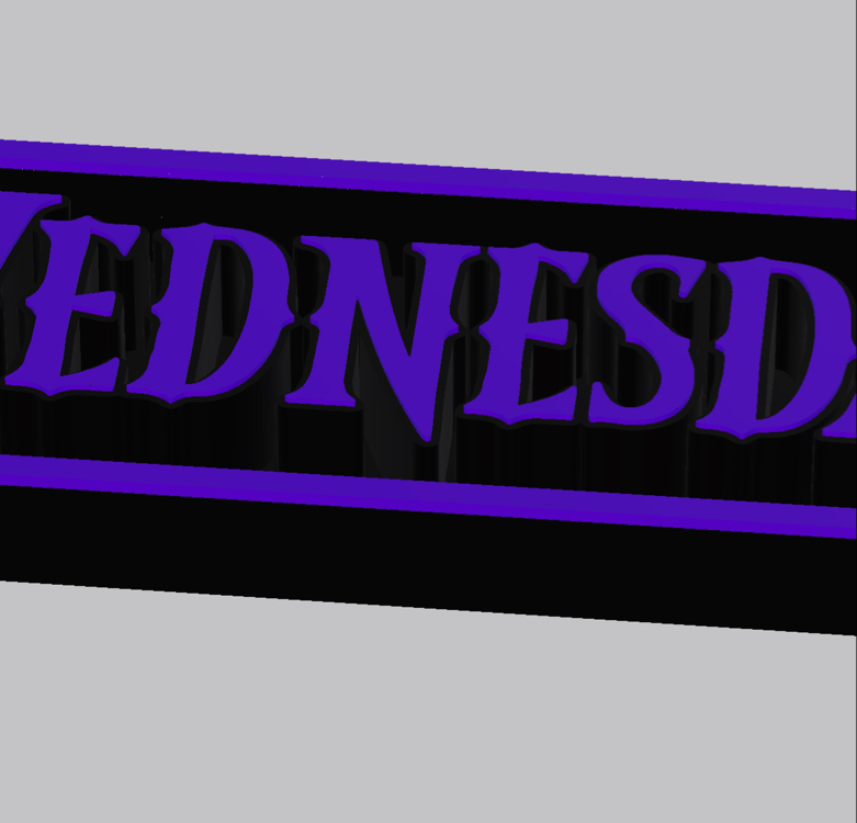 Wednesday Dizisi Dekoratif Stand