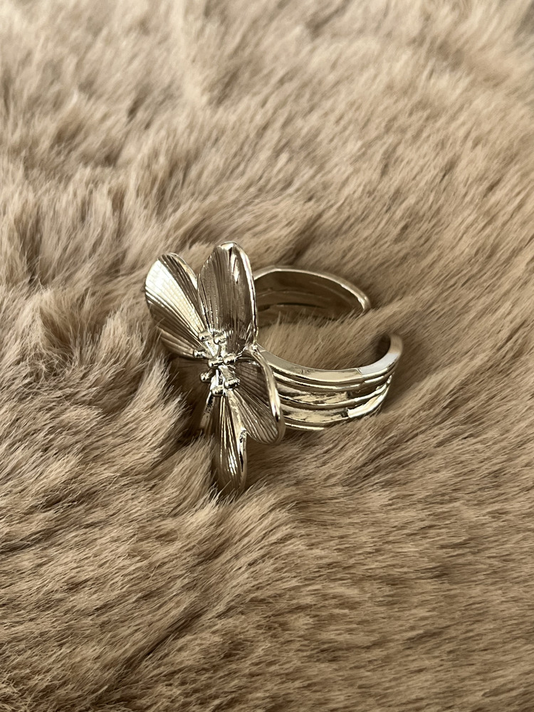 Silver Hibiscus Çiçek Yüzük