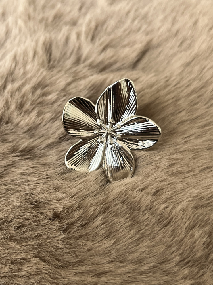 Silver Hibiscus Çiçek Yüzük