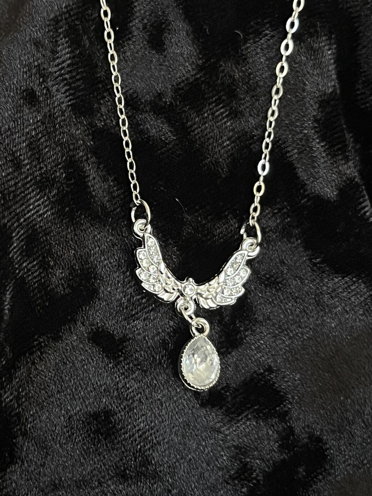 Silver Çelik Angel Kanatlı Kolye