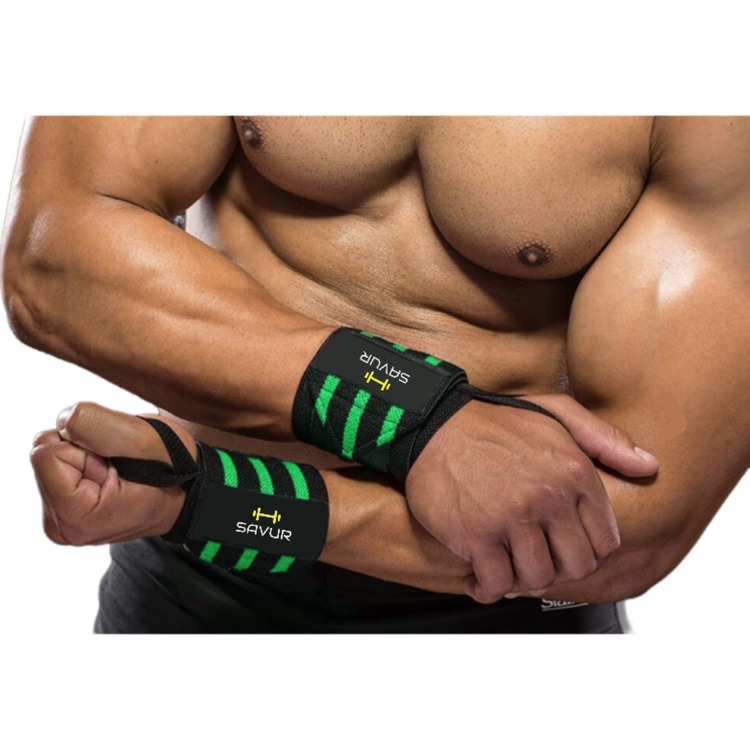 Pro Wrist Wraps - Fitness Crossfit Bileklik Siyah Kırmızı 2'li Paket