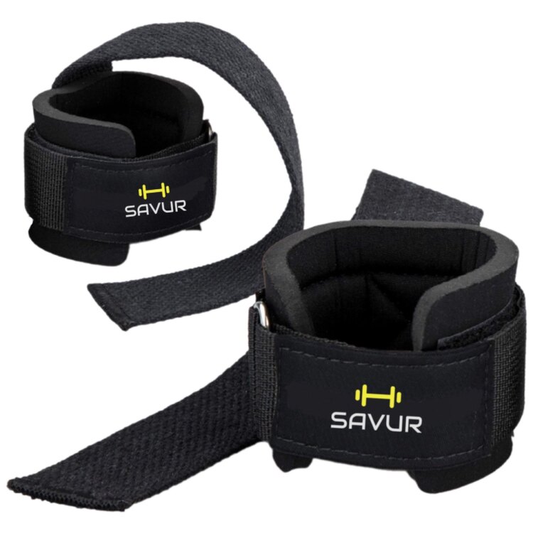 Bilekli Fitness Strap - Lifting Straps, Ağırlık Kayışı Siyah
