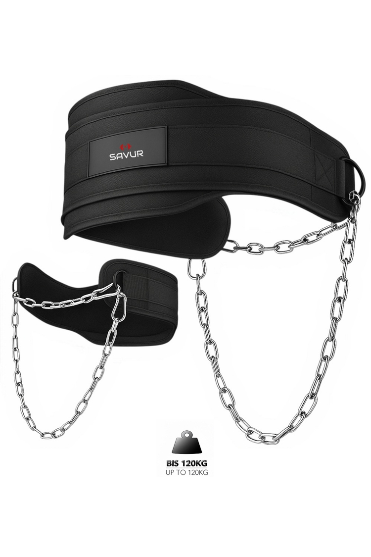Dip Belt Ağırlık Kemeri Dips Kemeri Ağırlık Kaldırma Kemeri Barfiks Chin-Up Zincirli Kemer