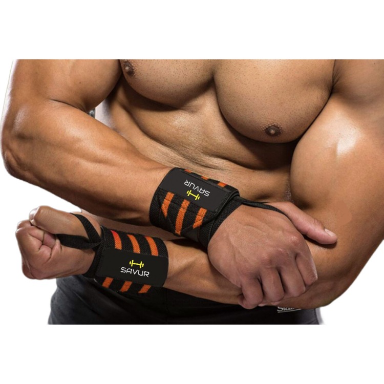 Pro Wrist Wraps - Fitness Crossfit Bileklik Siyah Kırmızı 2'li Paket