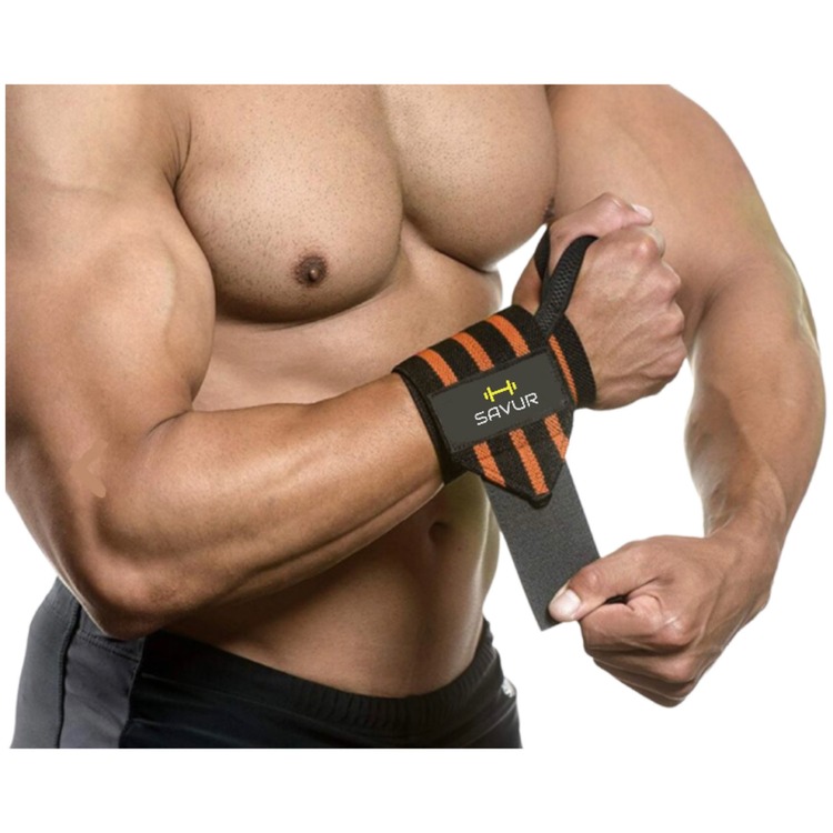 Pro Wrist Wraps - Fitness Crossfit Bileklik Siyah Kırmızı 2'li Paket
