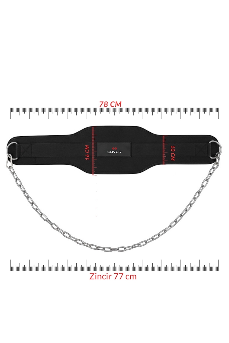 Dip Belt Ağırlık Kemeri Dips Kemeri Ağırlık Kaldırma Kemeri Barfiks Chin-Up Zincirli Kemer